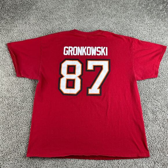 Tampa Bay Buccaneers Shirt Mens Extra Large Red NFL Football Rob Gronkowski #87 - Picture 6 of 10